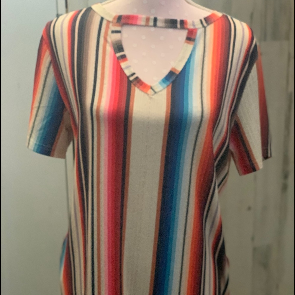 Size 2X Crazy Train Serape lightweight top